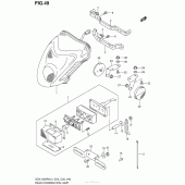 Схема узла: Задний фонарь (Стоп-сигнал) (Gsx1300Ral4 E33) для Suzuki GSX1300 Hayabusa