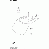 Схема узла: Накладка топливного бака (Vzr1800Bzl7 E28) для Suzuki VZR1800 Boulevard M109R B.O.S.S