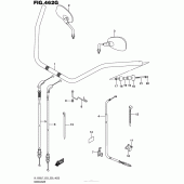 Схема вузла: Кермо & Тросики (Vl1500Tl7 E33) для Suzuki VL1500 Boulevard C90T BOSS