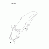 Схема вузла: Заднє крило (Model p/r/s) для Suzuki RM125