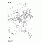 Схема узла: Воздушный фильтр для Suzuki GSX650