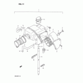 Схема узла: Воздушный фильтр для Suzuki DR650 DR650R