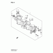Схема вузла: Дросельна заслінка для Suzuki GSR600