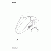 Схема вузла: Переднє крило (Model k8) для Suzuki GSF650 Bandit S