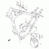 Схема вузла: Рама для Suzuki LS650 Savage