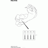 Схема вузла: Проставочні болти (Опція) для Suzuki AN650 Burgman (EU analogue of SkyWave)
