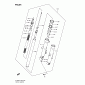 Схема узла: Передняя вилка для Suzuki DL1000 V-Strom