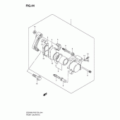 Схема узла: Передний тормозной суппорт для Suzuki GZ250 Marauder