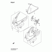Схема узла: Передний обтекатель (Model k8) для Suzuki GSX-R600