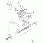 Схема вузла: Головний циліндр зчеплення (Model p/r) для Suzuki GSX-R1100