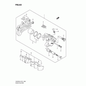 Схема узла: Задний тормозной суппорт для Suzuki DL650 V-Strom