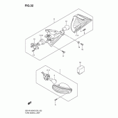 Схема узла: Поворотники для Suzuki GSX-R1000