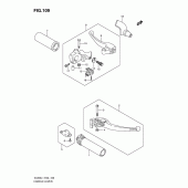 Схема узла: Ручки руля для Suzuki VL800 Intruder C800/ Boulevard C50