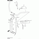 Схема вузла: Кермо & Тросики (Vl800Tl6 E28) для Suzuki VL800 Boulevard C50T