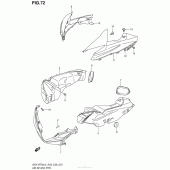Схема узла: Воздухозаборник для Suzuki GSX-R750