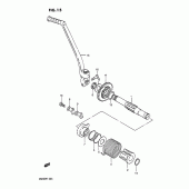 Схема узла: Кикстартер для Suzuki DR200 DR200