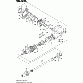 Схема вузла: Редуктор & Карданний вал (Vl800L5 E03) для Suzuki VL800 Boulevard C50 BOSS