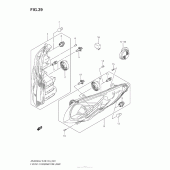 Схема вузла: Фара для Suzuki AN400 Burgman (EU analogue of SkyWave)