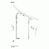Схема узла: Руль & Тросики для Suzuki DR-Z250