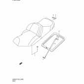 Схема вузла: Сидіння (An400rk2) для Suzuki AN400 Burgman (EU analogue of SkyWave)