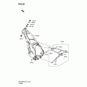 Схема вузла: Рама для Suzuki RM-Z250