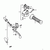 Схема вузла: Lh handle switch для Suzuki GS1000