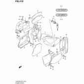 Схема вузла: Бічні панелі (Model l0) для Suzuki VL800 Intruder C800C/Boulevard C50C