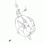 Схема вузла: Вентилятор радіатора для Suzuki DR-Z400 DR-Z400S