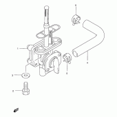 Схема узла: Топливный кран для Suzuki GZ250 Marauder