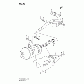 Схема вузла: Вихлопна система для Suzuki RV125