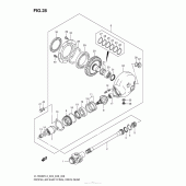 Схема вузла: Редуктор & Карданний вал Suzuki VL1500 Boulevard C90T BOSS