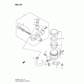 Схема узла: Передний тормозной цилиндр (Sv650sl1 e24) для Suzuki SV650