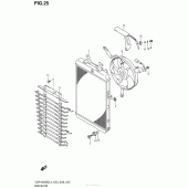 Схема узла: Радиатор для Suzuki VZR1800 Boulevard M109R B.O.S.S