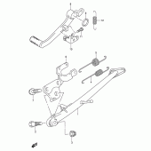 Схема вузла: Підставка для Suzuki GSX-R1000