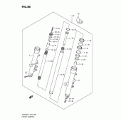 Схема узла: Передняя вилка (Sv650sl1 e24) для Suzuki SV650