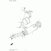 Схема вузла: Система вентиляції бензобака (An650L5 E33) для Suzuki AN650 Burgman (EU analogue of SkyWave)