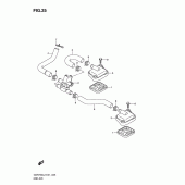 Схема узла: Система индукции воздуха для Suzuki GSR750