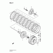 Схема вузла: Зчеплення для Suzuki RM-Z250