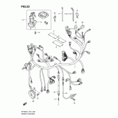 Схема вузла: Електропроводка (Sfv650l1 e24) для Suzuki SFV650 Gladius