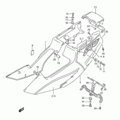 Схема вузла: Бічні панелі (Model r/t) для Suzuki RGV250