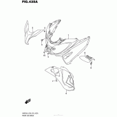 Схема вузла: Передній обтічник для Suzuki AN650 Burgman (EU analogue of SkyWave)