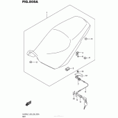 Схема вузла: Сидіння для Suzuki DL650 V-Strom