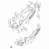 Схема вузла: Бічні панелі (Model p) для Suzuki GSX-R1100