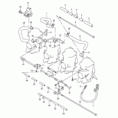 Схема узла: Соединители карбюратора (Model t/v) для Suzuki GSX-R750