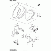 Схема вузла: Задній ліхтар (Stop-сигнал) (Vl800Tl6 E33) для Suzuki VL800 Boulevard C50T