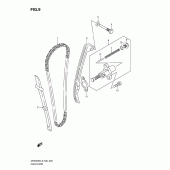 Схема узла: Цепь ГРМ & Натяжитель & Успокоитель для Suzuki DR200 DR200SE