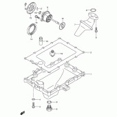 Схема вузла: Масляний насос & Піддон для Suzuki GSX-R750