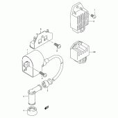 Схема вузла: Електроустаткування для Suzuki TS125