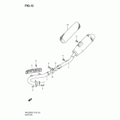 Схема вузла: Вихлопна система для Suzuki RM-Z250