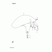 Схема узла: Переднее крыло для Suzuki GSX-R750